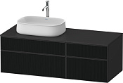 Duravit Zencha Тумба под рак. 130x55x44,2h см, цвет: черное стекло/графит супермат. ZE4826063800000