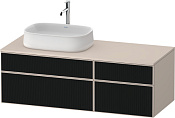 Duravit Zencha Тумба 130x55x44,2h см, цвет: дуб черный/серо-коричн. супермат. ZE4826063830000