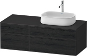 Duravit Zencha Тумба под раковину 130x55x44,2h см, цвет: дуб черный/графит супермат. ZE4827016800000