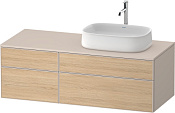 Duravit Zencha Тумба 130x55x44,2h см, цвет: дуб натур./серо-коричн. супермат. ZE4827030830000