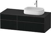 Duravit Zencha Тумба под рак. 130x55x44,2h см, цвет: черное стекло/графит супермат. ZE4827063800000