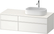 Duravit Zencha Тумба под рак. 130x55x44,2h см, цвет: белое стекло/белый супермат. ZE4827064840000