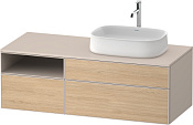 Duravit Zencha Тумба 130x55x44,2h см, цвет: дуб натур./серо-коричн. супермат. ZE4829030830000