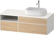 Duravit Zencha Тумба под раковину 130x55x44,2h см, цвет: дуб натур./белый супермат. ZE4829030840000