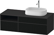 Duravit Zencha Тумба под рак. 130x55x44,2h см, цвет: черное стекло/графит супермат. ZE4829063800000