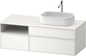 Duravit Zencha Тумба под рак. 130x55x44,2h см, цвет: белое стекло/белый супермат. ZE4829064840000