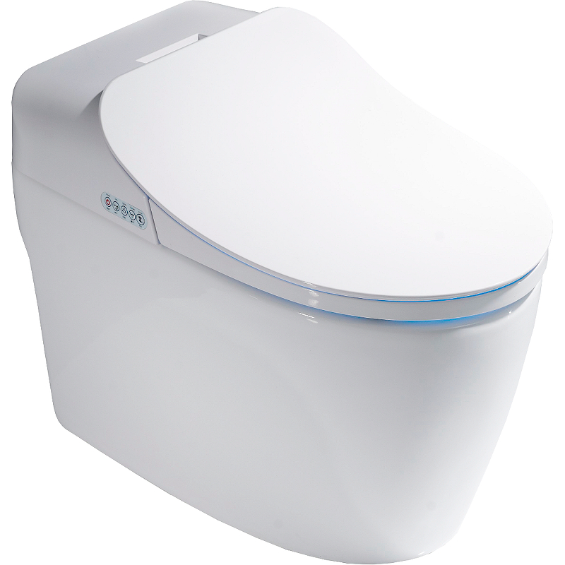 Timo Унитаз электронный приставной напольный 40х69х54h см, цвет: белый TE-721