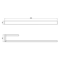 Timo Petruma Полотенцедержатель подвесной, цвет: золото матовое 15251/17