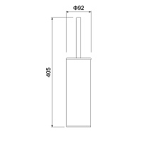Timo Saona Ершик для туалета напольный, цвет: хром 13161/00