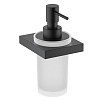Timo Petruma Дозатор для жидкого мыла, подвесной, стеклянная колба, цвет: черный матовый 15239/03