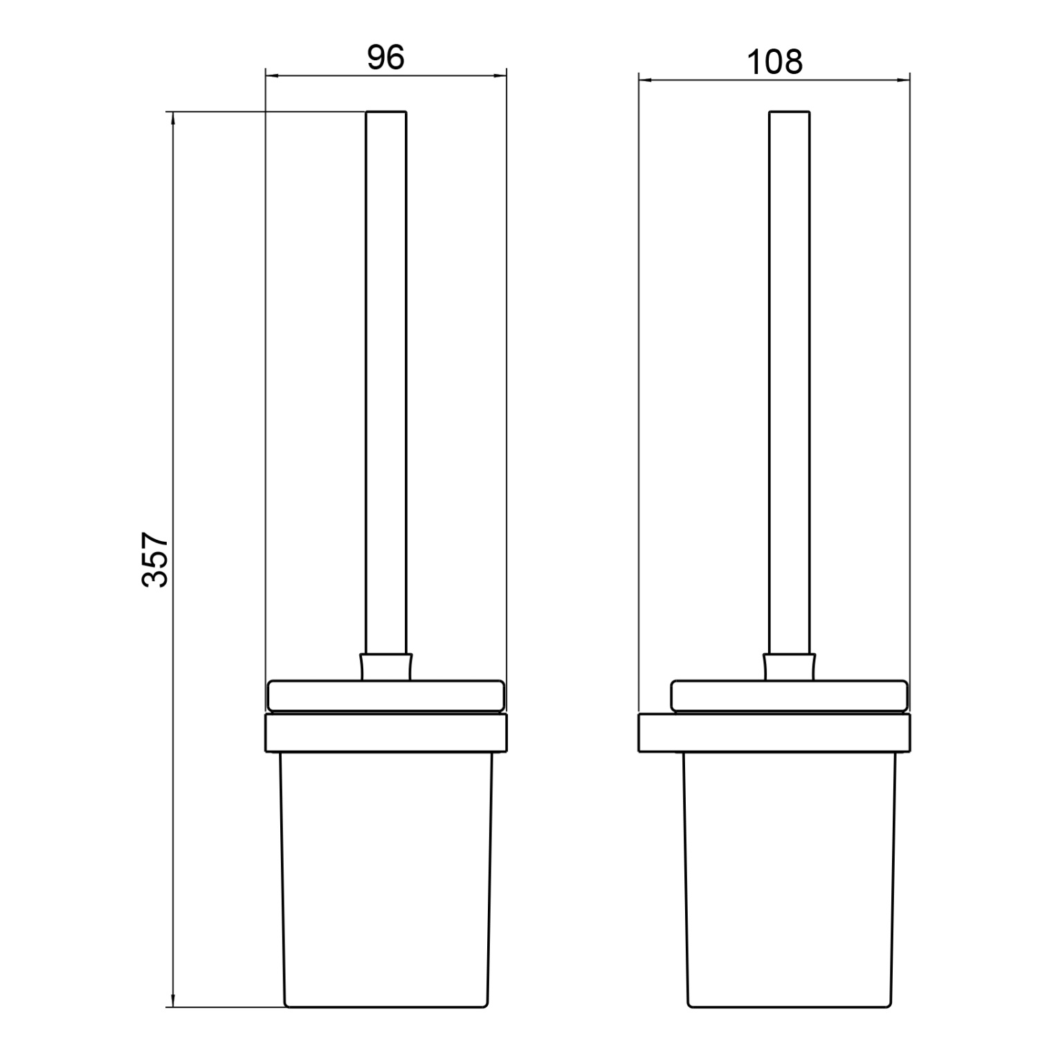 Timo Petruma Ершик для туалета подвесной, цвет: хром 15261/00