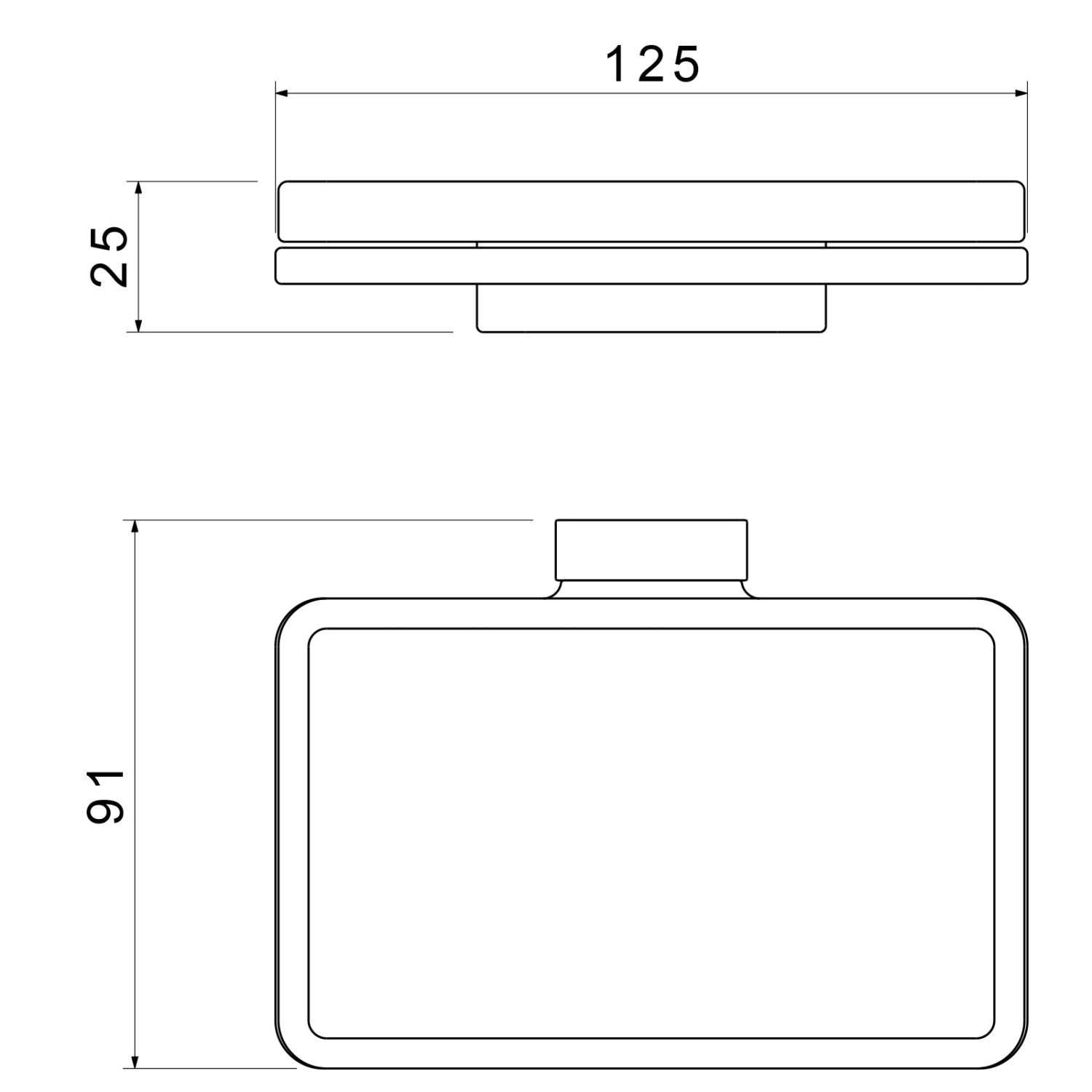 Timo Torne Мыльница со стеклянной чашей, подвесная, цвет: черный матовый 43022/03
