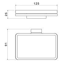 Timo Torne Мыльница со стеклянной чашей, подвесная, цвет: золото матовое 43022/17