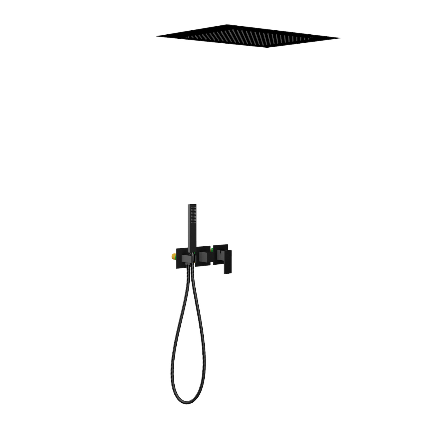 Timo Selene Душевой комплект встраиваемый, цвет: черный матовый SX-2129/03SM