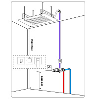 Timo Selene Душевой комплект встраиваемый, цвет: черный матовый SX-2129/03SM