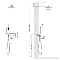 Timo Selene Душевой комплект встраиваемый, цвет: золото матовое SX-2169/17SM