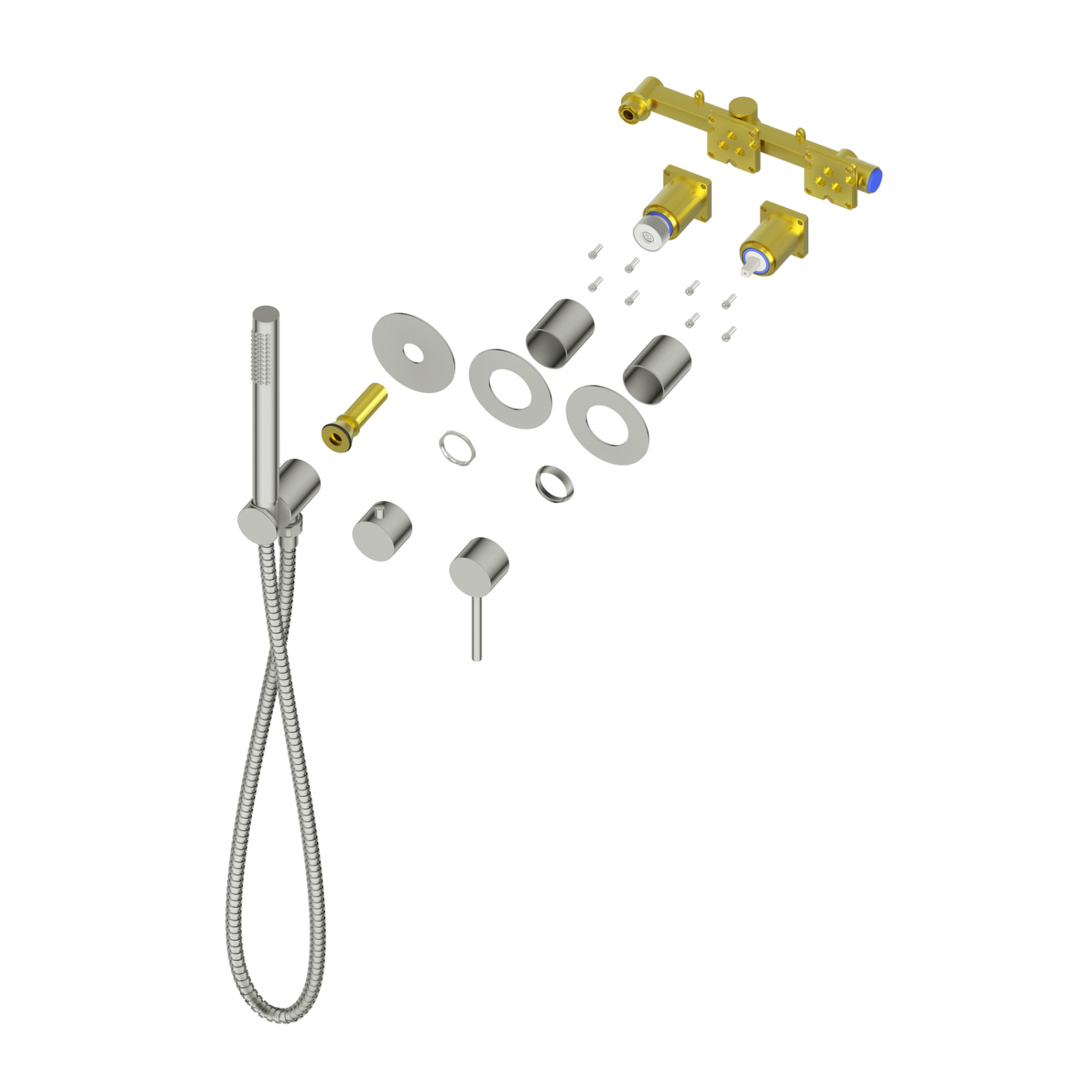 Timo Saona Душевой комплект встраиваемый, цвет: черный матовый SX-2349/03SM