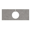 Kerama Marazzi Plaza Столешница для накладных раковин 117x48x1,1h см, цвет: серый PL5.DL500900R.120