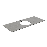 Kerama Marazzi Plaza Столешница для накладных раковин 117x48x1,1h см, цвет: серый PL5.DL500900R.120