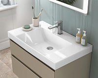 Kerama Marazzi Cubo Раковина подвесная/мебельная 80x48x18h см, цвет: белый CU.wb.80