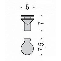 Colombo Design Luna Держатель для полки, цвет: chrome B01PZ