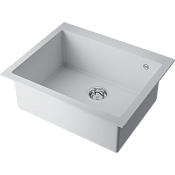 Omoikiri Bosen 61A-WH Кухонная мойка Artceramic 61x50 см, цвет: белый 4993826