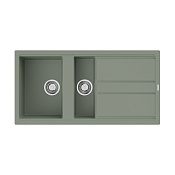 Omoikiri Kitagawa 100-2-WG Кухонная мойка Artceramic 100x51 см, цвет: wind green 4993252