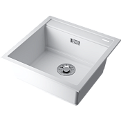 Omoikiri Kitagawa 51-WH Кухонная мойка Artceramic 51x51 см, цвет: белый 4993309