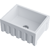 Omoikiri Mikura 61-WH Кухонная мойка Natceramic 61x46 см, цвет: белый 4997068