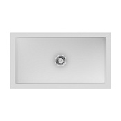 Omoikiri Mikura 83-WH Glossy Кухонная мойка Natceramic 84x46 см, цвет: белый 4993259