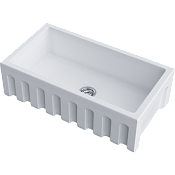 Omoikiri Mikura 83-WH Кухонная мойка Natceramic 84x46 см, цвет: белый 4997080