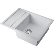 Omoikiri Sumi 65A-WH Кухонная мойка Artceramic 65x50 см, цвет: белый 4993861