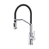 Omoikiri Makkari 2 Plus-SB-C-BL Смеситель для кухни с гибким изл. и подкл. фил., хром/черный 4994493