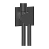 Almar Modular Square Шланговое подключение для лейки с держателем, цвет: matt black E192001.MB
