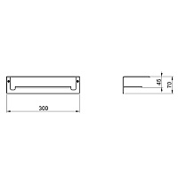 Almar Accessories Держатель туалетной бумаги с полкой, цвет: matt black E317000.MB