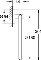 Grohe Essentials Полотенцедержатель-кольцо для полотенца, цвет: теплый закат 40365DA1