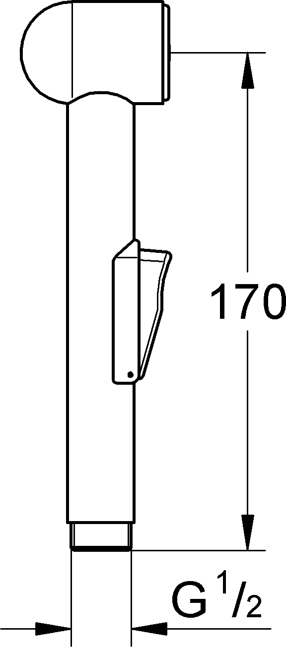 Grohe BauClassic Гигиенический душ с внутренней частью, цвет: хром 124434
