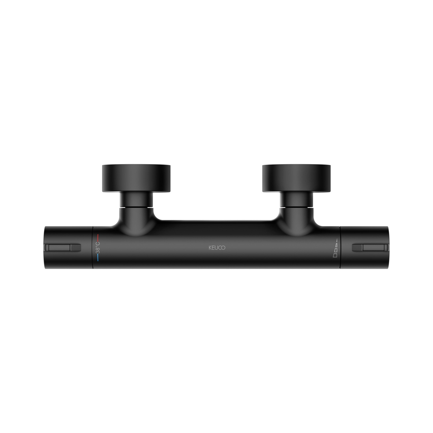Keuco Plan Blue Термостат для душа с защитой от обратн. потока 32,1x10,5x6,4h см, черный 53926 371001