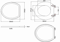 Burlington Savoy Крышка-сиденье для унитаза, без микролифта, крепление хром, цвет: белый глянцевый RS60