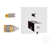 Remer Q-Elegance Смеситель для душа термостатический, встраиваемый, цвет: белый QT09KBBO