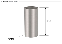 Remer Inox Accessories Стакан настольный, из нержавеющей стали, цвет: inox spazzolato SSXI15A