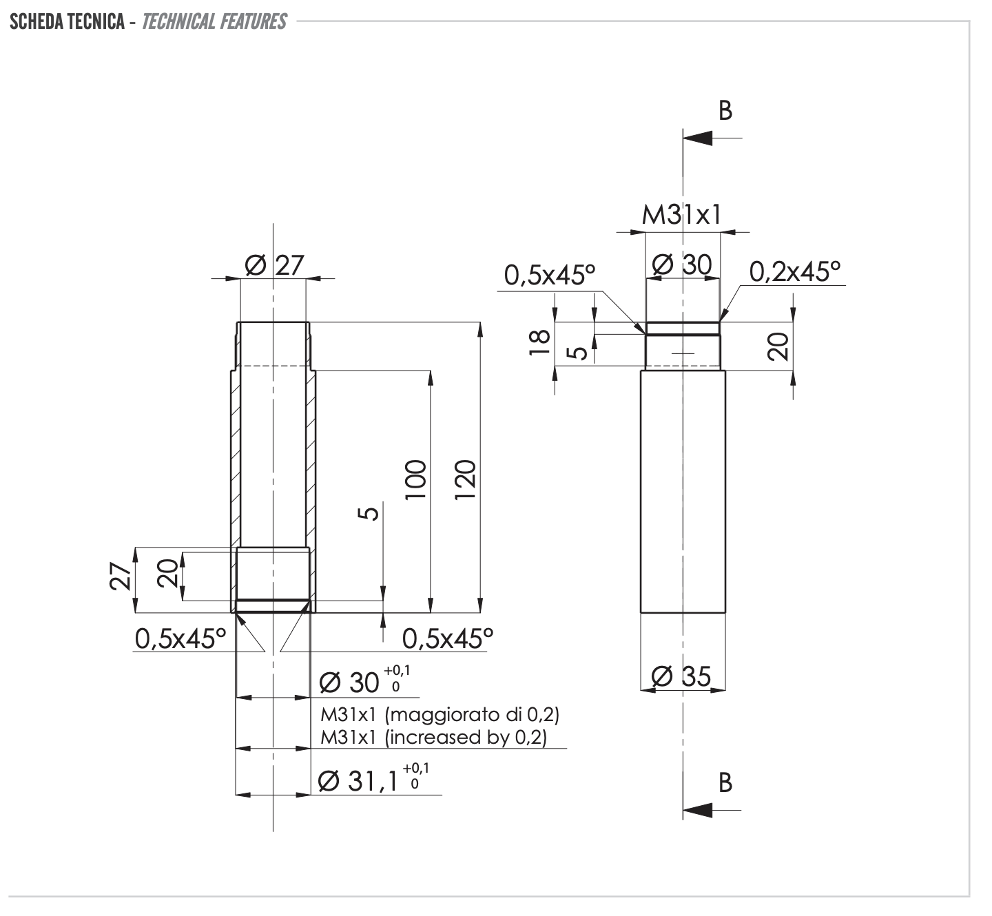 Remer Удлинительная вставка для потолочного смесителя, цвет: cromo N17PROL10CR