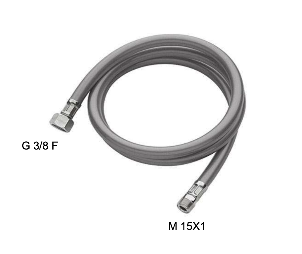 Remer Душевой шланг для вытяжного излива ПВХ 200 см, цвет: cromo K66FL200