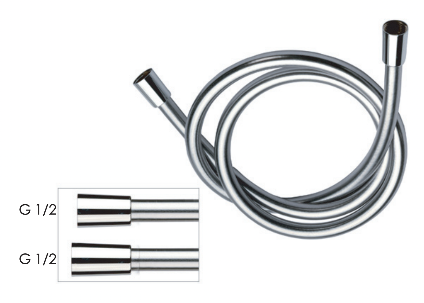 Remer Душевой шланг ПВХ 120 см, цвет: oro spazzolato 332CN2G120BG