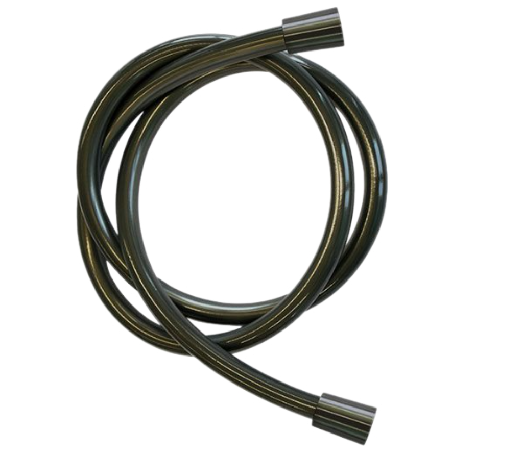 Remer Душевой шланг ПВХ 120 см, цвет: cromo nero spazzolato 332CN2G120CFP