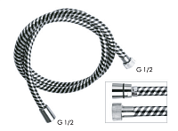 Remer Душевой шланг ПВХ 150 см, цвет: cromo 332CNNC150
