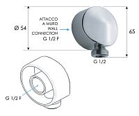 Remer Шланговое подключение, цвет: nichel spazzolato 309LNP