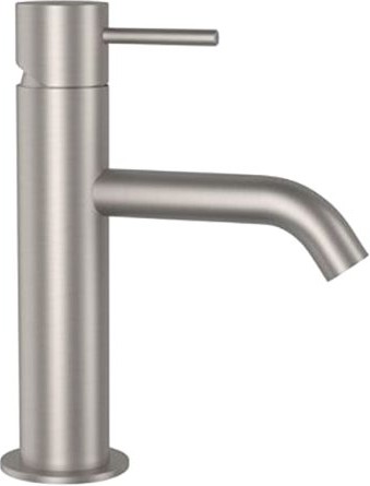 Remer X Style Inox Смеситель для раковины, без д/к, высота излива 8,4 см, цвет: inox spazzolato SSX12