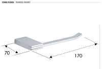 Remer Flat Держатель туалетной бумаги, подвесной, цвет: cromo FT61CR