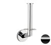 Remer Guest Держатель запасного рулона туалетной бумаги, подвесной, цвет: cromo nero spazzolato GS62CFP